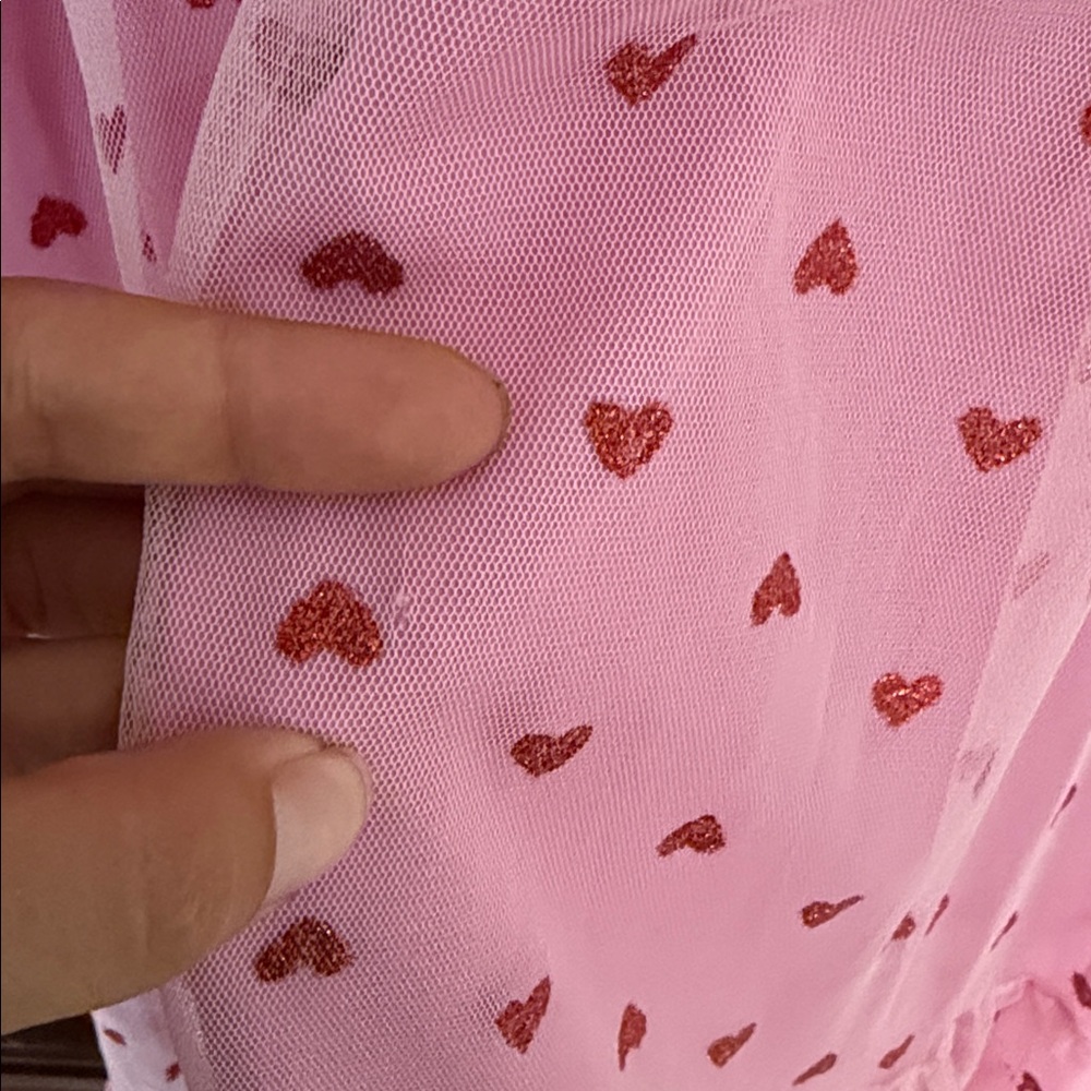 NWT VIRAL BETSEY JOHNSON Valentines Day Classically Pink Mesh Heart Dress TikTok - Picture 13 of 14